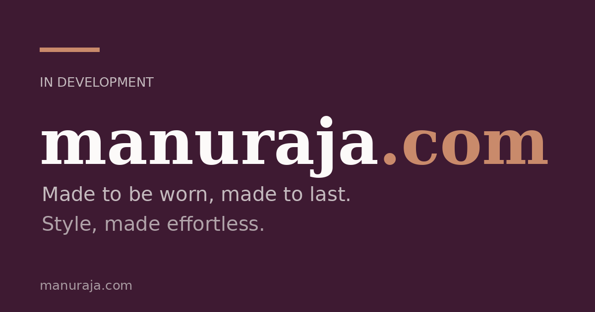 Link preview image for manuraja.com